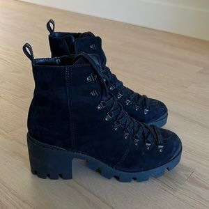 Schultz suede combat boots